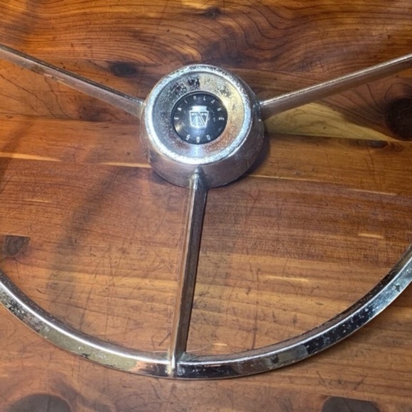 Vintage FAIRLANE 500 Chrome Steering Wheel - Picture 2 of 7